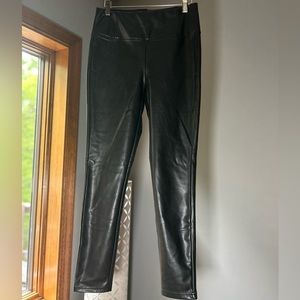 NWT Bebe faux leather leggings, black, medium